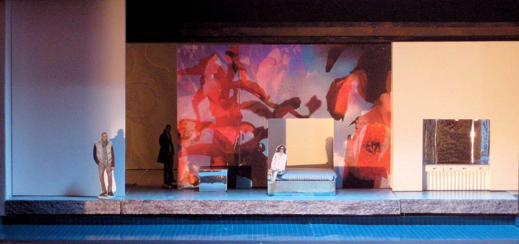 Bühnenbildmodell von Esther Bialas für ORLANDO FURIOSO Oper Basel