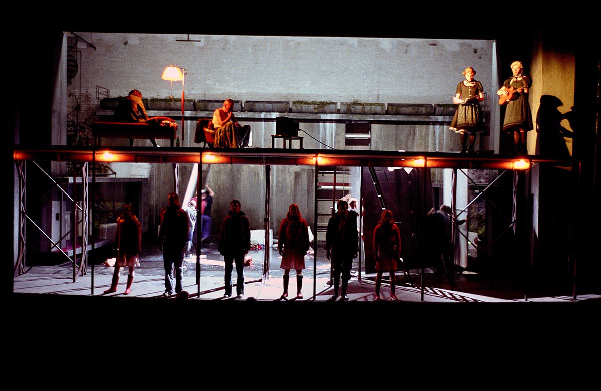 Szenen aus DAS WERK Burgtheater Wien, Akademietheater, Foto: Christian Brachwitz