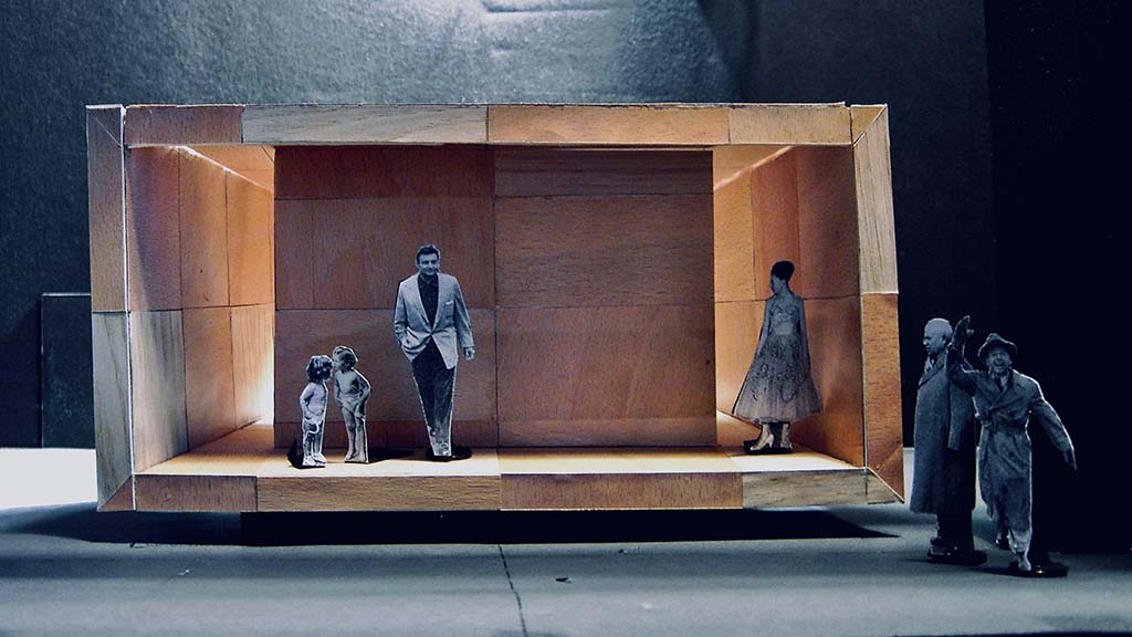 Bühnenbildmodell von Esther Bialas für WERTHER Luzerner Theater